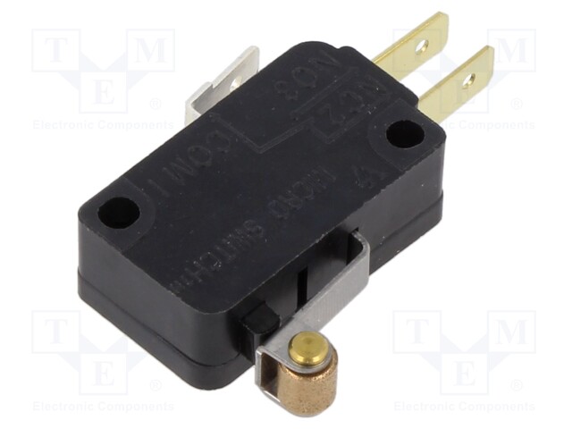 Microswitch SNAP ACTION; with lever (with roller); SPDT; Pos: 2