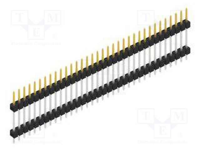 Connector: pin strips; pin header; male; PIN: 34; 2.54mm; THT; 1x34