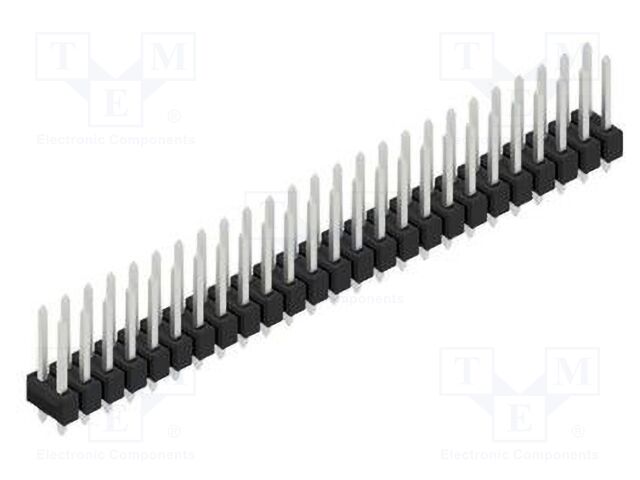 Connector: pin strips; pin header; male; PIN: 50; 2.54mm; THT; 2x25