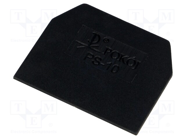 End plate; Application: ZG-G10; black; Width: 1mm; polyamide