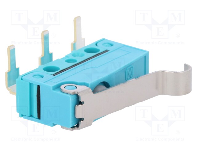 Microswitch SNAP ACTION; with lever with roller simulation