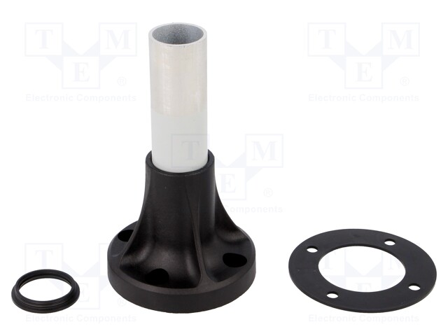 Signallers accessories: base; Colour: silver; 80mm