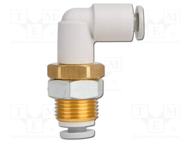 Push-in fitting; threaded,angled 90°; M22; outside; -1÷10bar