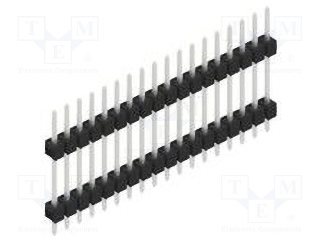 Connector: pin strips; pin header; male; PIN: 18; 2.54mm; THT; 1x18