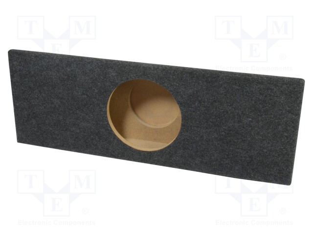 Car loudspeaker enclosure; MDF; gray melange; textil; 17l; 250mm