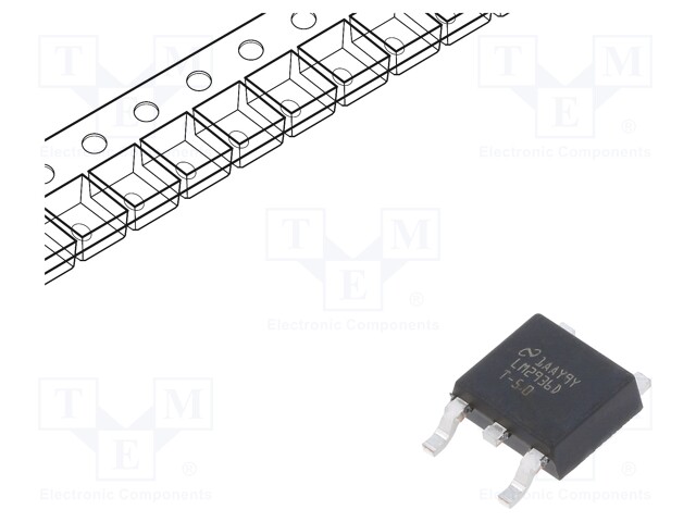 IC: voltage regulator; LDO,fixed; 5V; 0.05A; TO252-3; SMD