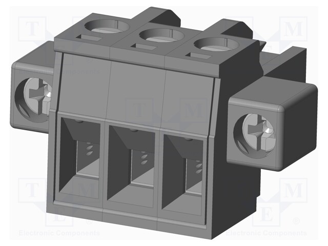 Connector: pluggable terminal block; plug; female; straight; grey