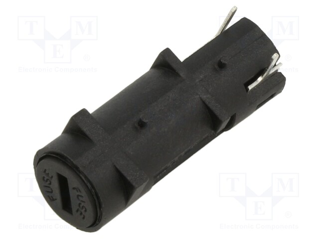 Fuse holder; cylindrical fuses; 5x20mm; Mounting: on panel