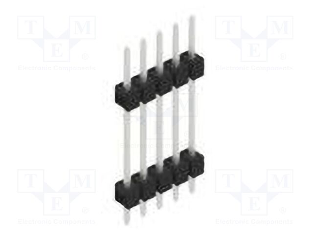 Connector: pin strips; pin header; male; PIN: 5; 2.54mm; THT; 1x5