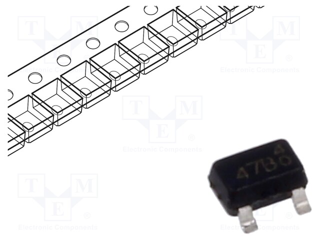 Transistor: NPN; bipolar; 45V; 0.1A; 0.25W; SOT323