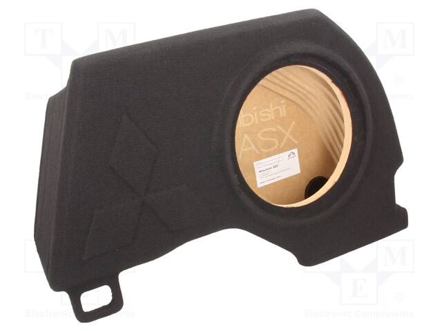 Car loudspeaker enclosure; MDF; black; textil; 20l; 250mm; 272mm