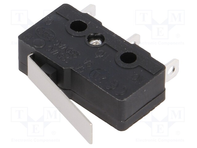Microswitch SNAP ACTION; with lever; SPDT; 3A/250VAC; ON-(ON)