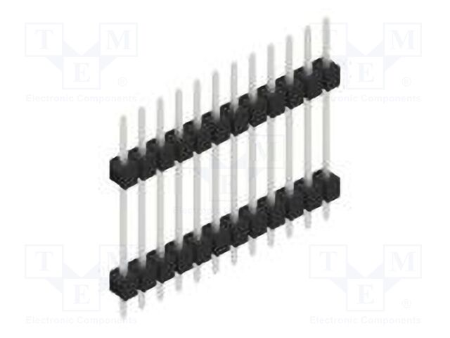 Connector: pin strips; pin header; male; PIN: 12; 2.54mm; THT; 1x12
