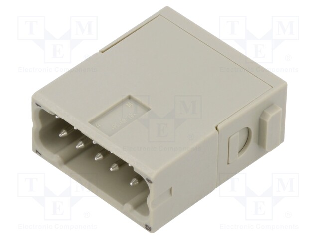 Connector: HDC; module; male; Han-Modular®; PIN: 12; push-in; 10A
