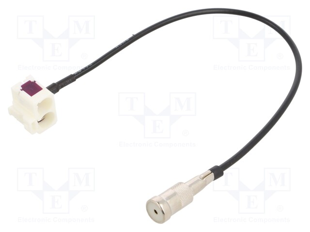 Antenna adapter; Fakra socket,ISO socket; 0.23m; Audi; RNS-E