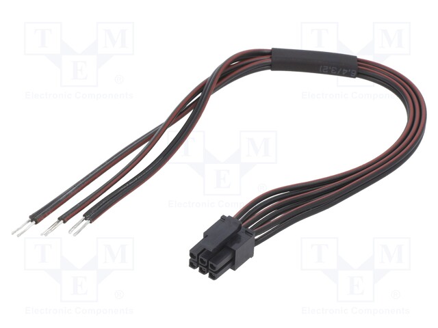 Cable; Micro-Fit 3.0; cables,female; PIN: 6; 0.4m; 4A; TLYp; 0.35mm2