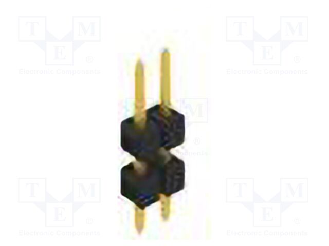 Connector: pin strips; pin header; male; PIN: 2; 2.54mm; THT; 1x2