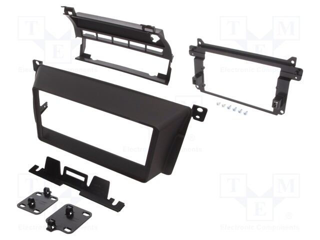 Radio mounting frame; BMW; 2 DIN; matt black