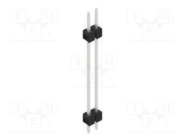 Connector: pin strips; pin header; male; PIN: 2; 2.54mm; THT; 1x2