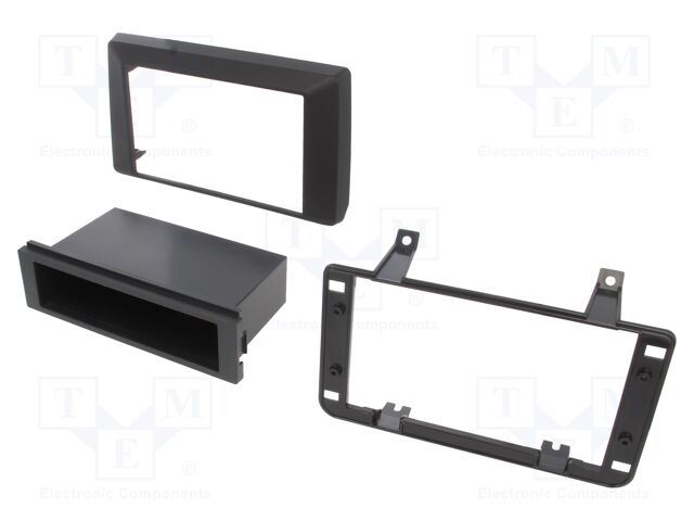 Radio frame; Dacia; 1 DIN; black