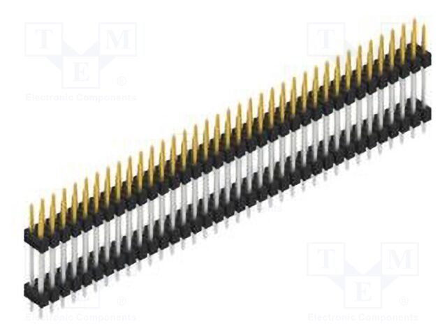 Connector: pin strips; pin header; male; PIN: 72; 2.54mm; THT; 2x36