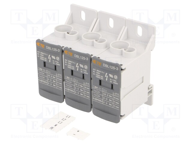 Splice terminal: distribution block; DBL; ways: 3; terminals: 24