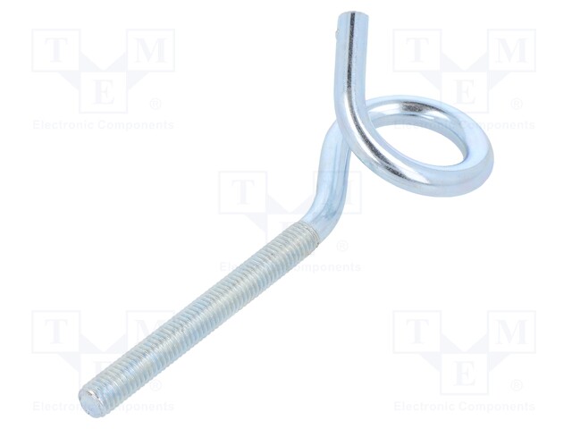 Hook; ring; steel; zinc; 120mm