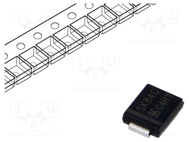 Diode: Schottky rectifying; SMD; 40V; 8A; SMC; reel,tape