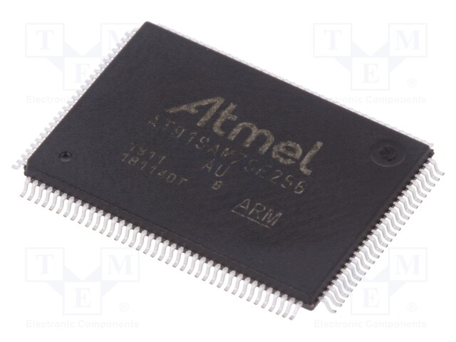 ARM7TDMI microcontroller; SRAM: 32kB; Flash: 256kB; LQFP128
