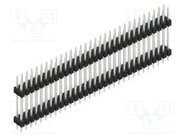 Connector: pin strips; pin header; male; PIN: 62; 2.54mm; THT; 2x31