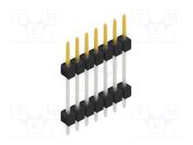 Connector: pin strips; pin header; male; PIN: 7; 2.54mm; THT; 1x7