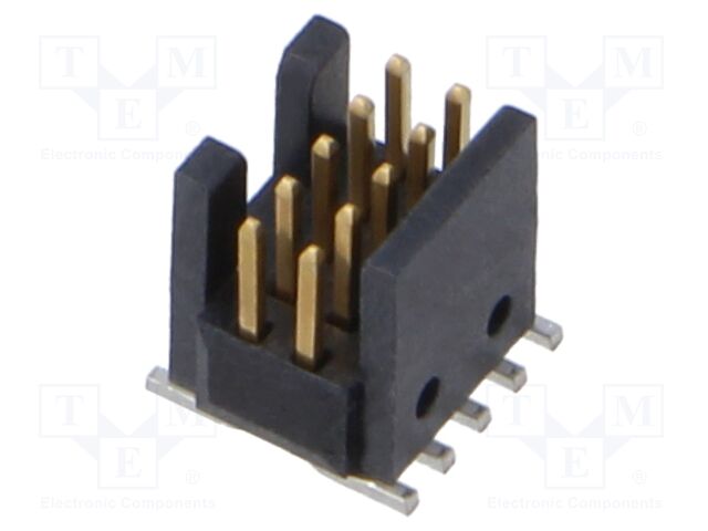 Connector: pin strips; male; PIN: 10; 1.27mm; gold flash; SMT