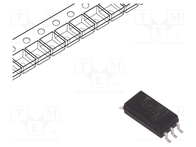 Optocoupler; SMD; Channels: 1; Out: gate; 5kV; 15Mbps; SO6L; 20kV/μs