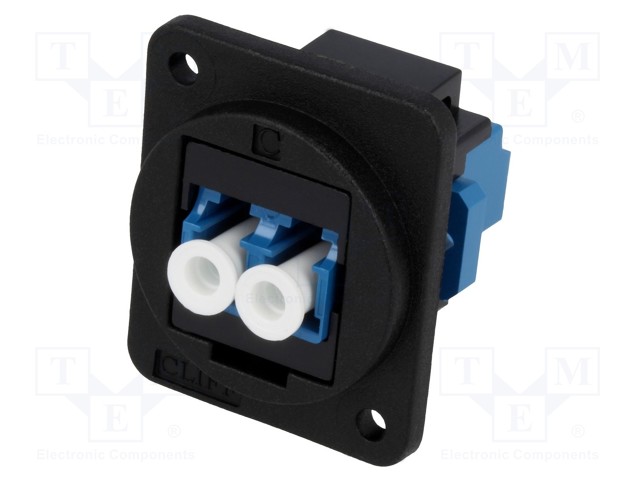 Connector: fiber optic; coupler; single mode duplex (SM)