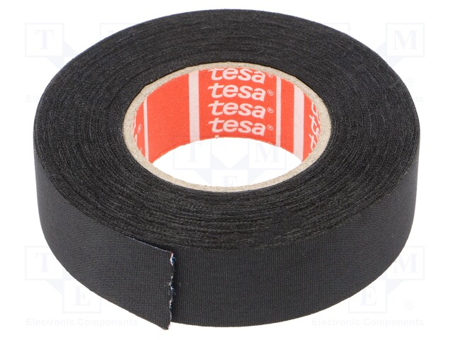 Fabric tape; PET wool; W: 19mm; L: 15m; black