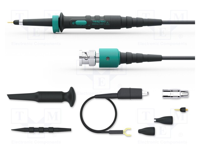 Probe: for oscilloscope; passive; 20MHz(1: 1),250MHz(10: 1); 600V