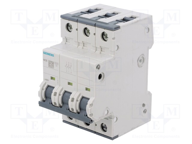 Circuit breaker; 230/400VAC; Inom: 5A; Poles: 3; DIN; Charact: C