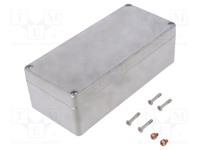 Enclosure: multipurpose; X: 80mm; Y: 175mm; Z: 57mm; 68; aluminium