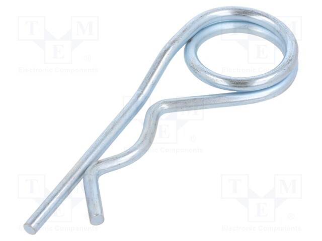 Cotter pin; zinc-plated steel; Ø: 5mm; L: 110mm; Shaft dia: 18÷30mm