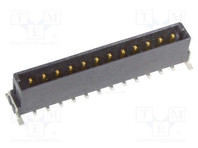 Connector: PCB to PCB; male; PIN: 12; 2.54mm; -55÷125°C; 18A; SMT