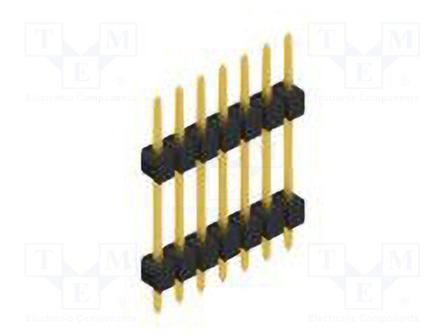 Connector: pin strips; pin header; male; PIN: 7; 2.54mm; THT; 1x7