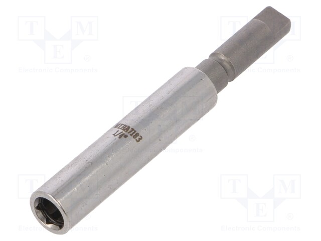 Holders for screwdriver bits; Socket: 1/4"; Overall len: 72mm