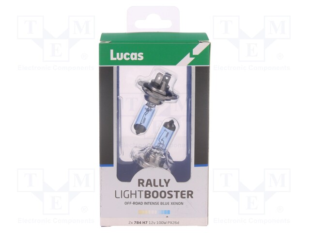 Filament lamp: automotive; PX26d; dark blue; 12V; 100W; RALLY; H7