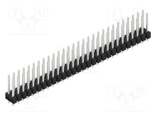 Connector: pin strips; pin header; male; PIN: 56; 2.54mm; THT; 2x28