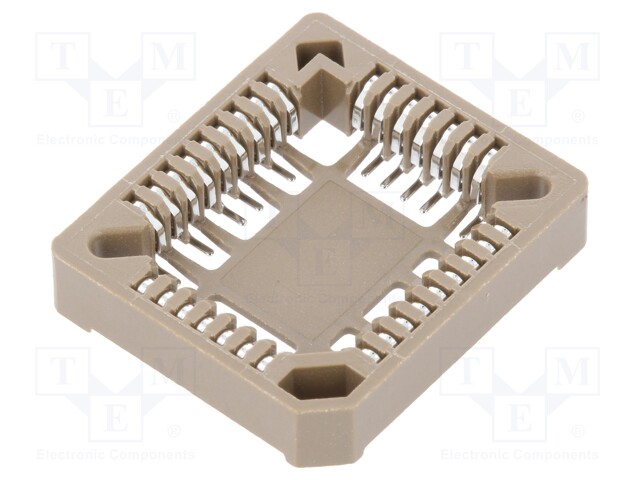 Socket: PLCC; PIN: 32; phosphor bronze; tinned; 1A; SMT