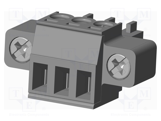 Connector: pluggable terminal block; plug; female; straight; grey