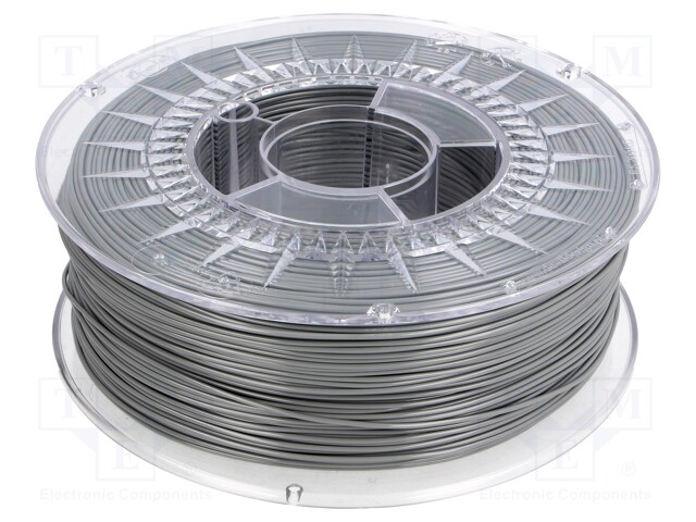 Filament: PET-G; 1.75mm; grey; 220÷250°C; 1kg; ±0,05mm
