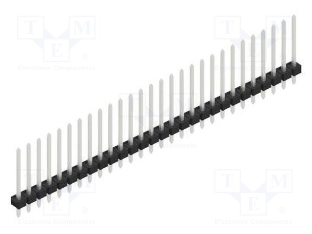 Connector: pin strips; pin header; male; PIN: 28; 2.54mm; THT; 1x28