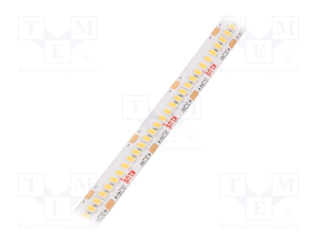 LED tape; white warm; 24V; LED/m: 240; 10mm; IP65; 120°; 9.6W/m