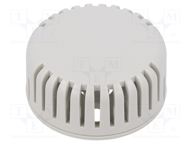 Enclosure: for alarms; Z: 20.3mm; ABS; grey; Ø: 45mm; Series: 1551V